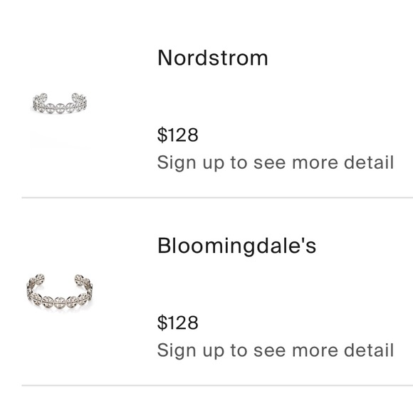 Offers Welcome!! Tory Burch Frozen Logo Cuff - Silver Plated - Picture 7 of 8